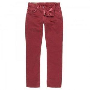 $192 J BRAND JEANS Slim  KANE Straight Leg CLAY RED Cotton ( 28 )